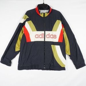 Vintage Adidas Team Olympics Track Jacket Windbreaker Mens Size Medium 48/50